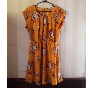 ☀️🌷Beautiful Floral Yellow Sundress